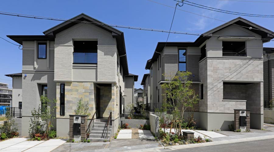 窓の位置や駐車場配置も考慮した配棟計画